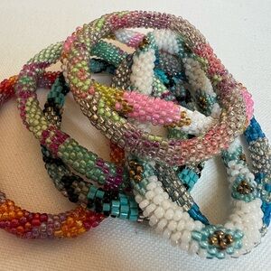 Beaded colorful bracelets